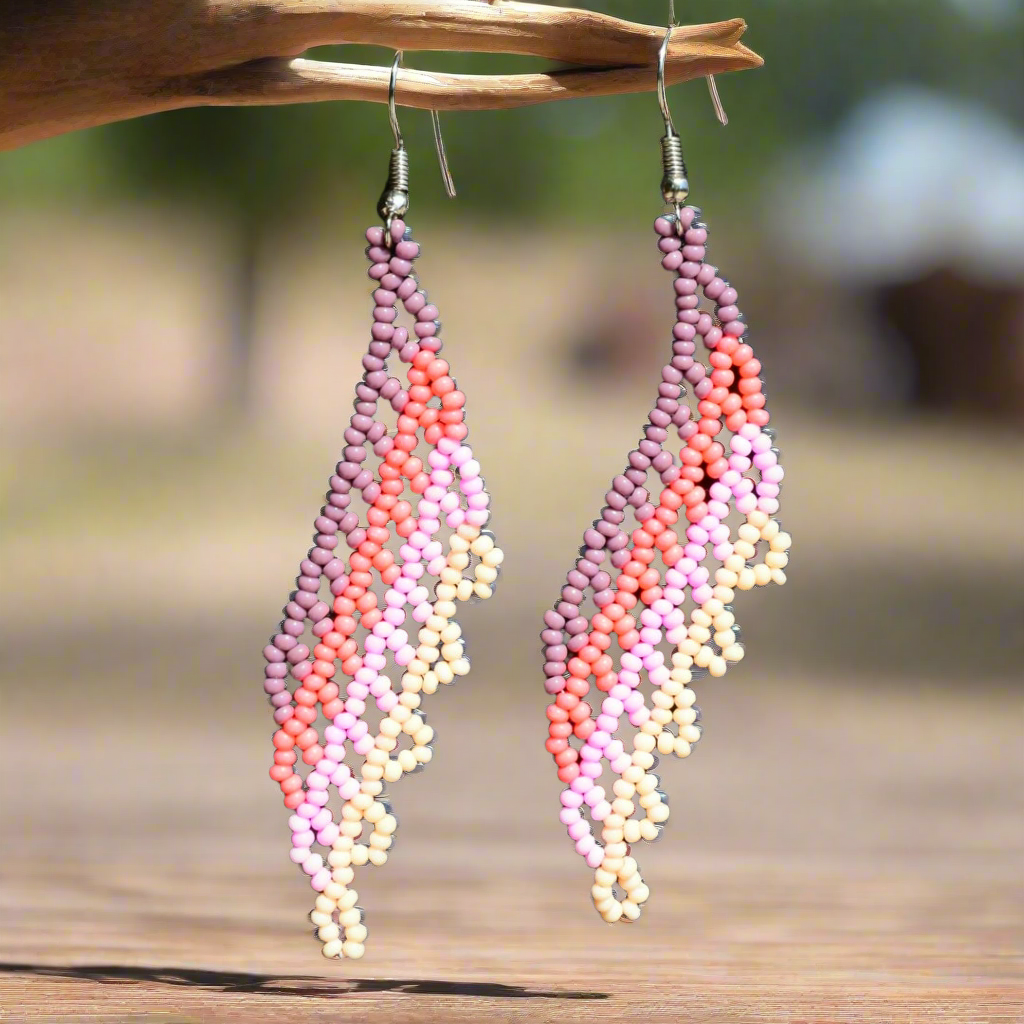 Aretes de Chaquira - TM-0818-01 Beaded Earrings