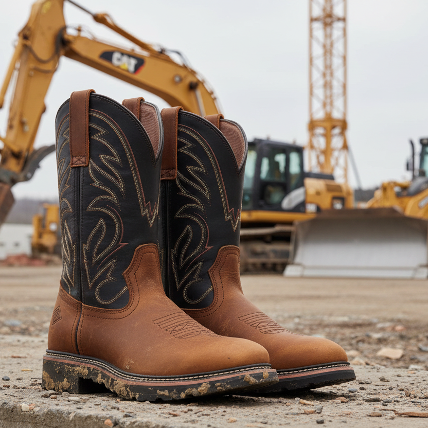 Rancher Work Boots BA-172 Crazy Brown/Black Botas de trabajo vaqueras