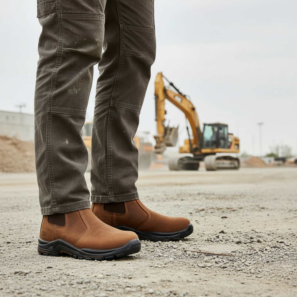 Chelsea Work Boots BA-601 Dark Brown Botas de trabajo