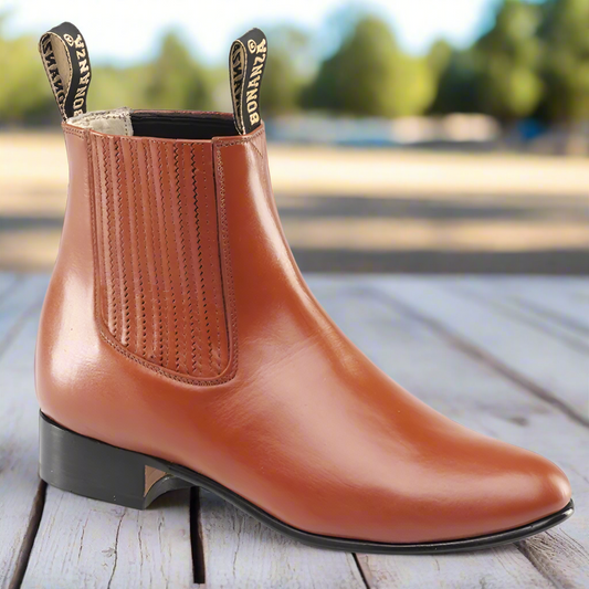 BA100 Maple - Botines Charros para Hombres / Men's Paddock Boots / Charro Boots / Chelsea Boots