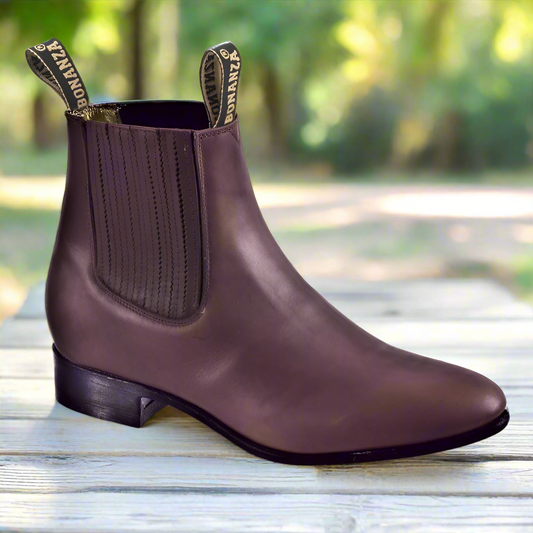 BW-106 Brown - Botines Charros para Hombres / Men's Paddock Boots / Charro Boots / Chelsea Boots