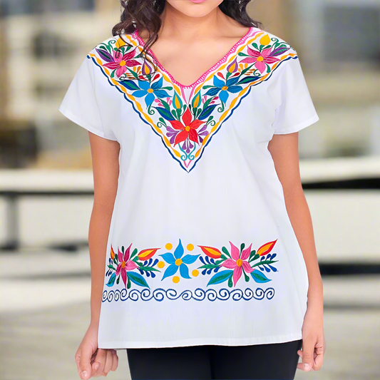 Blusa Bordada TM-77521 Embroidered Blouse