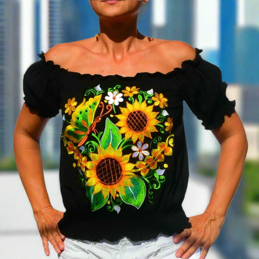 Blusa Bordada TM-79043 Embroidered Blouse