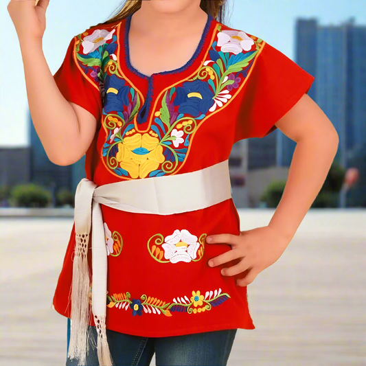 Blusa Bordada para nina TM-77442 Embroidered Blouse