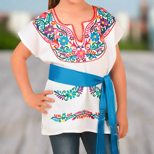 Blusa Bordada para ninas TM-77441 Embroidered Blouse