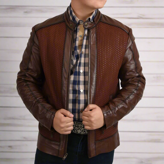 Chamarra de piel para Hombre TM-WD1819 Leather Jacket for Men