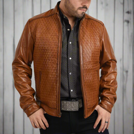Chamarra de piel para Hombre TM-WD1820 Leather Jacket for Men