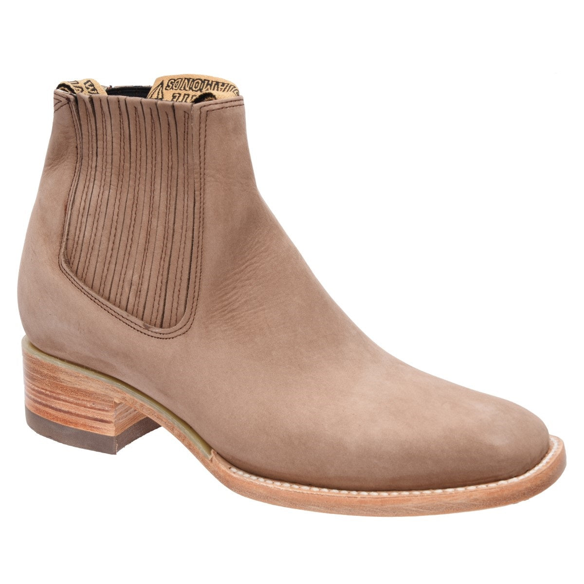 Charro Boots Rodeo Style Botines de Charro Punta Rodeo TM-WD11-0740 Hazelnut (Nubuck)