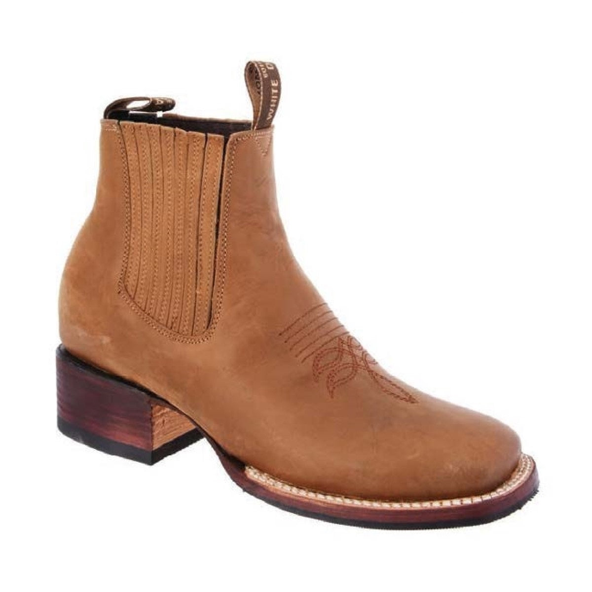 Charro Boots Rodeo Style Botines de Charro Punta Rodeo TM-WD11-0743 Amber