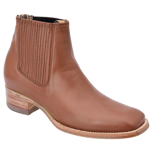 Charro Boots Rodeo Style Botines de Charro Punta Rodeo TM-WD11-0745 Light Brown