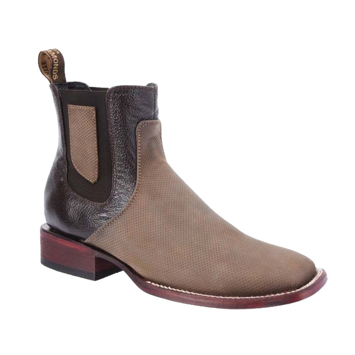 Charro Boots Rodeo Style Botines de Charro Punta Rodeo TM-WD11-0748 Light Brown