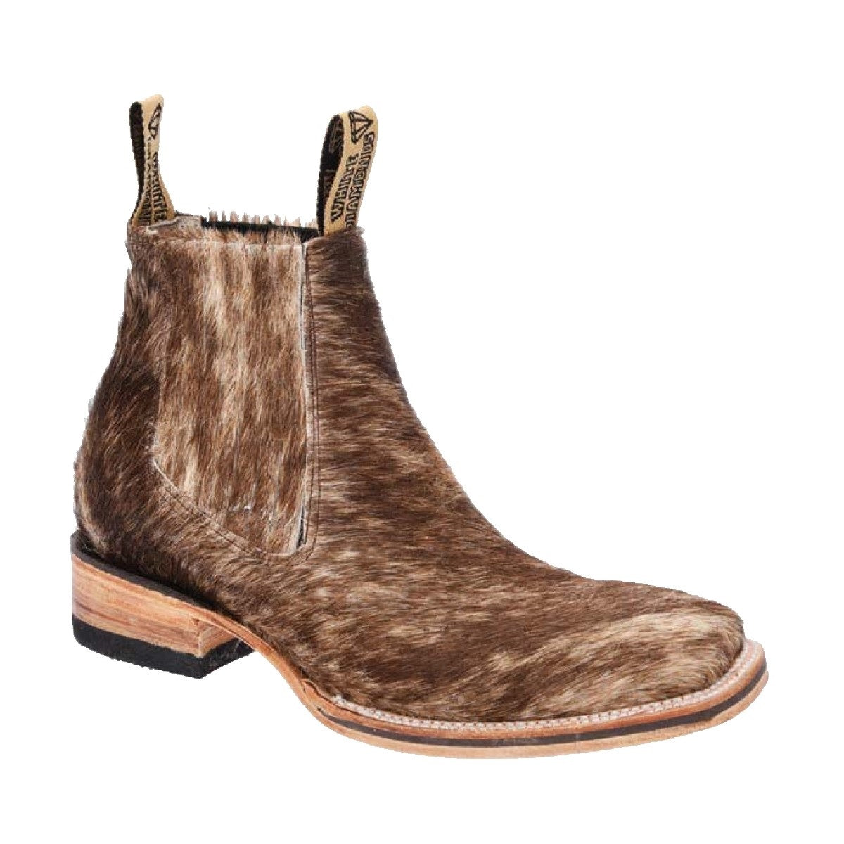 Charro Boots Rodeo Style Botines de Charro Punta Rodeo TM-WD11-0751 Brown Hair