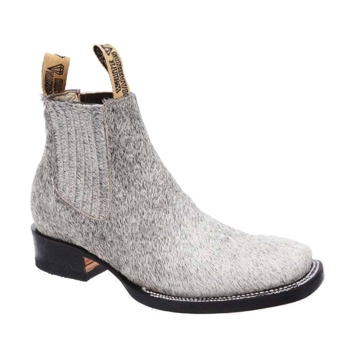Charro Boots Rodeo Style Botines de Charro Punta Rodeo TM-WD11-0752 Grey Hair