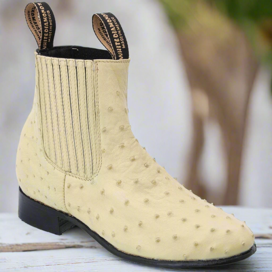 Charro Boots for Men Botines de Charro TM-WD11-0713 Bone