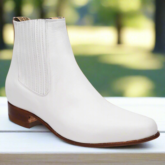 Charro Boots for Men Botines de Charro TM-WD11-0729 White