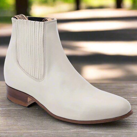 Charro Boots for Men Botines de Charro TM-WD11-0730 Bone