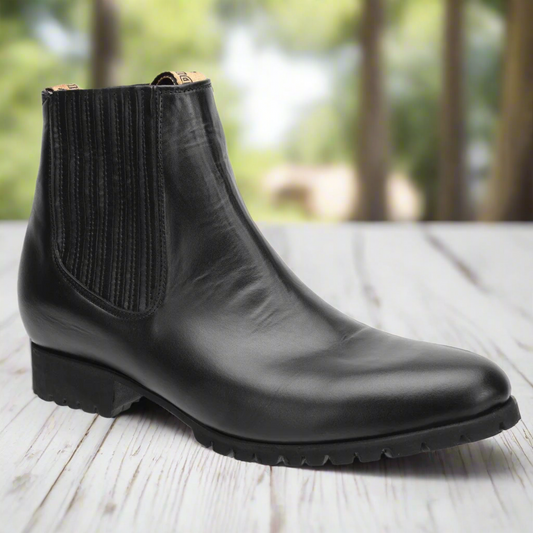 Charro Boots for Men Botines de Charro TM-WD11-0731 Black