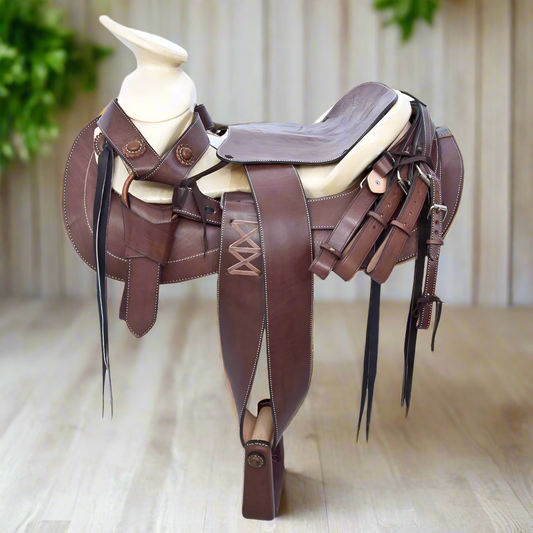 Charro Horse Saddle TM-65115 - Silla de Montar para Charros