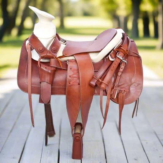 Charro Horse Saddle TM-65212 - Silla de Montar para Charros