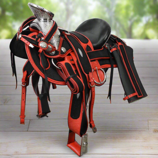 Charro Horse Saddle TM-WD1048 - Silla de Montar para Charros