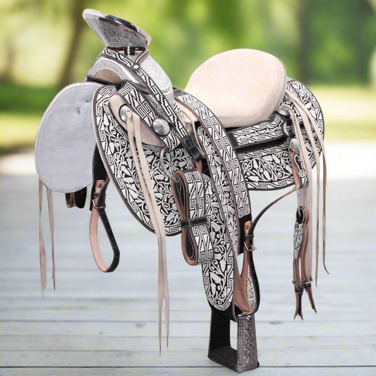 Charro Horse Saddle TM-WD1051 - Silla de Montar para Charros