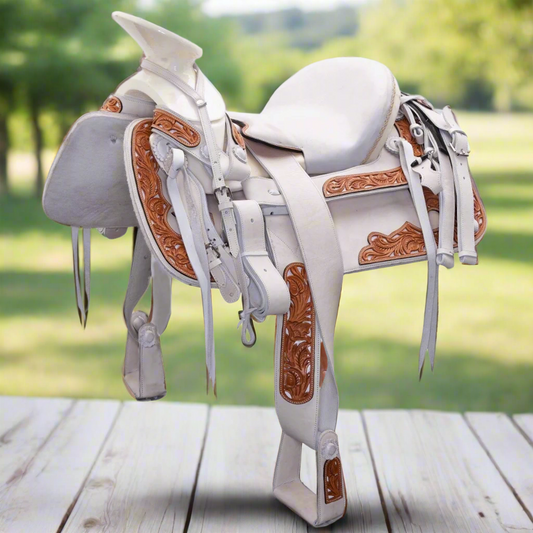 Charro Horse Saddle TM-WD1064 - Silla de Montar para Charros