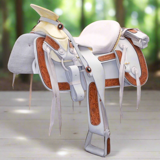 Charro Horse Saddle TM-WD1070 - Silla de Montar para Charros