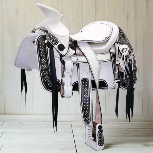 Charro Horse Saddle TM-WD1075 - Silla de Montar para Charros