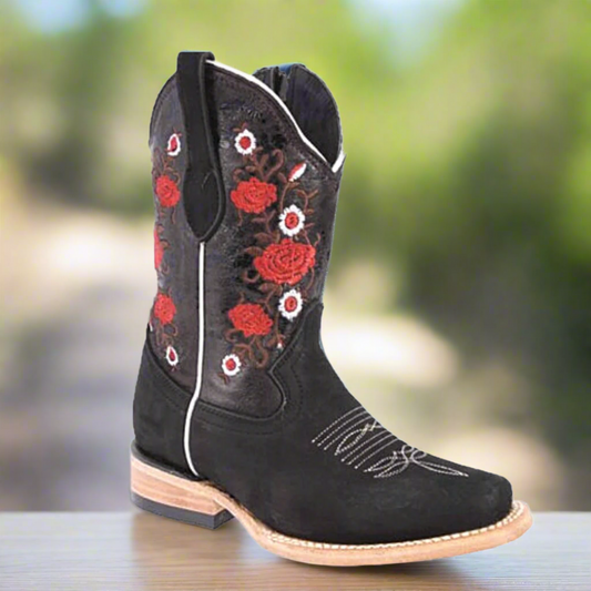 Girls Western Boots Botas vaqueras para ninas TM-WD11-0387K Black