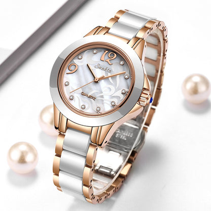 Reloj para Mujeres Rose Gold Women Watch Quartz Watch Ladies Female Watch Girl Clock Relogio Feminino