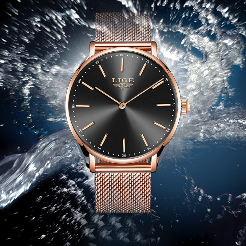 Reloj para Mujeres Rose Gold Women Watch Business Quartz Watch Ladies Female Wrist Watch Girl Clock Relogio Feminino