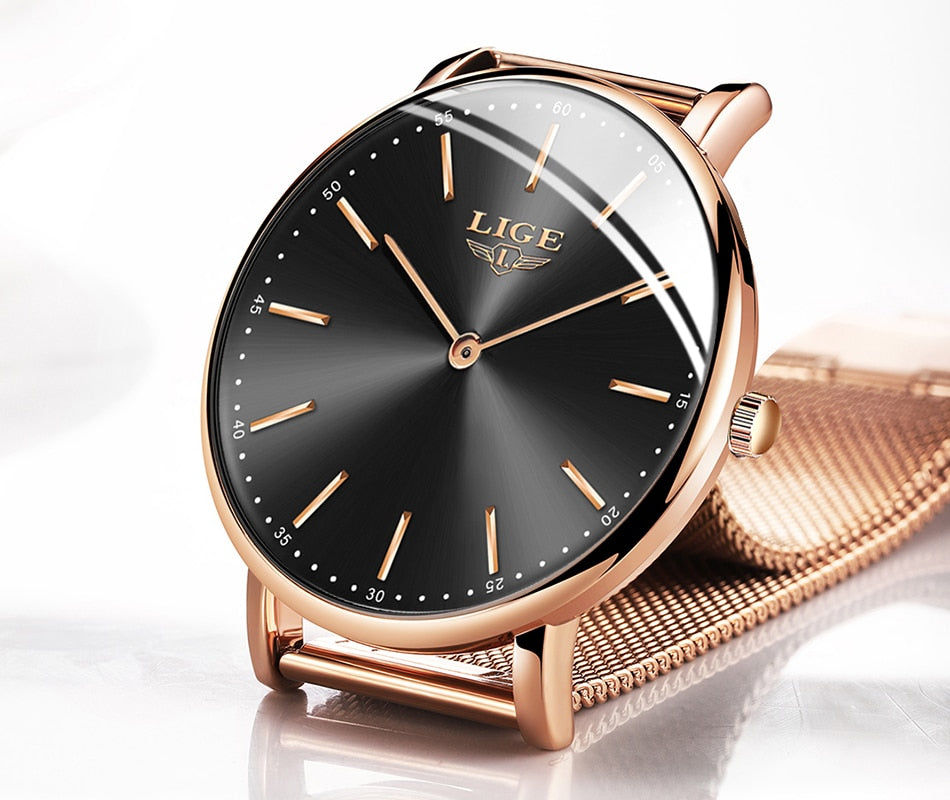 Reloj para Mujeres Rose Gold Women Watch Business Quartz Watch Ladies Female Wrist Watch Girl Clock Relogio Feminino