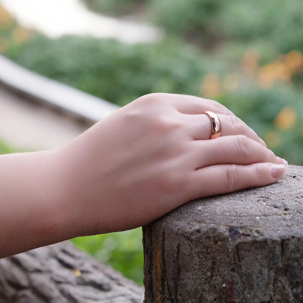 Anillo para Hombres o Mujeres Ring for Men or Women Pure Copper Rings Magnetic 6mm Adjustable Open Cuff Finger Rings