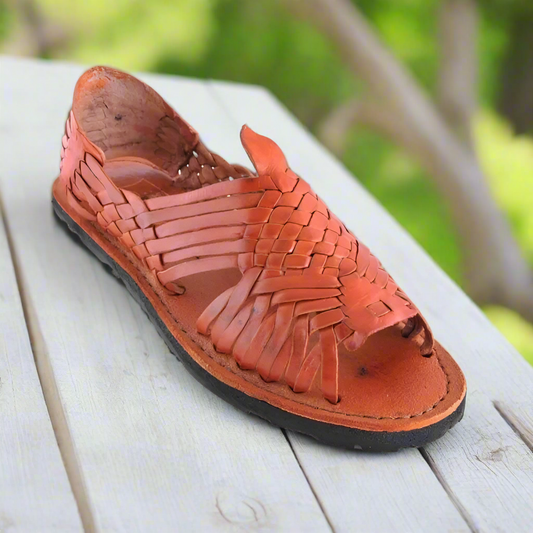 Huaraches Artesanales BA-Pachuco Cognac - Leather Sandals