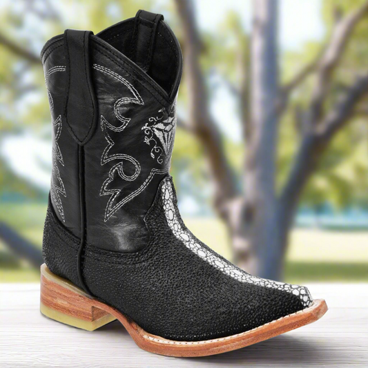 Kids Western Boots Botas vaqueras para ninos TM-WD11-0367K Black