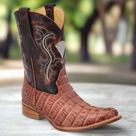 Kids Western Boots Botas vaqueras para ninos TM-WD11-0368K Cognac