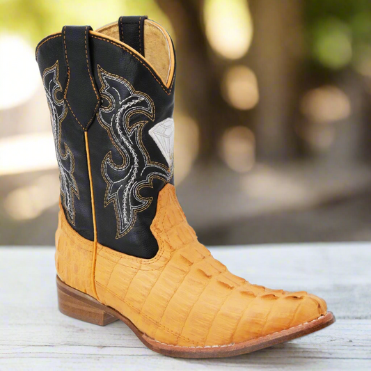 Kids Western Boots Botas vaqueras para ninos TM-WD11-0369K Mantequilla