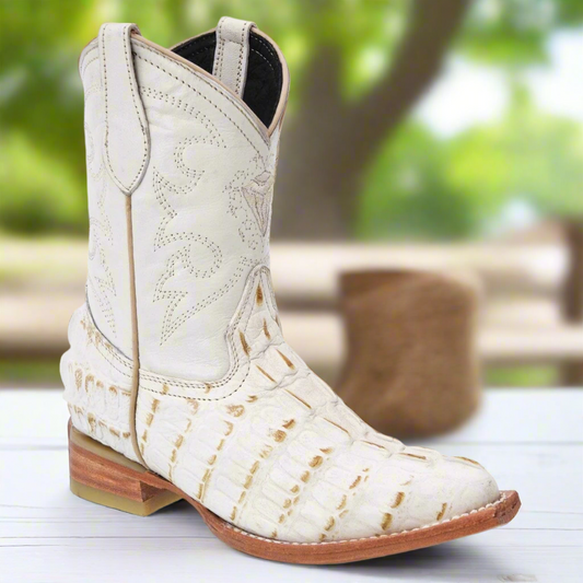 Kids Western Boots Botas vaqueras para ninos TM-WD11-0370K ivory