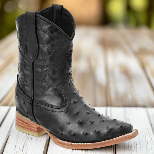 Kids Western Boots Botas vaqueras para ninos TM-WD11-0374K Black