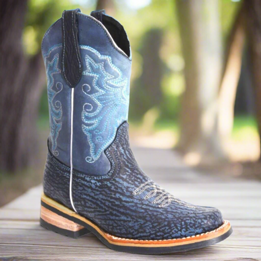 Kids Western Boots Botas vaqueras para ninos TM-WD11-0375K Blue