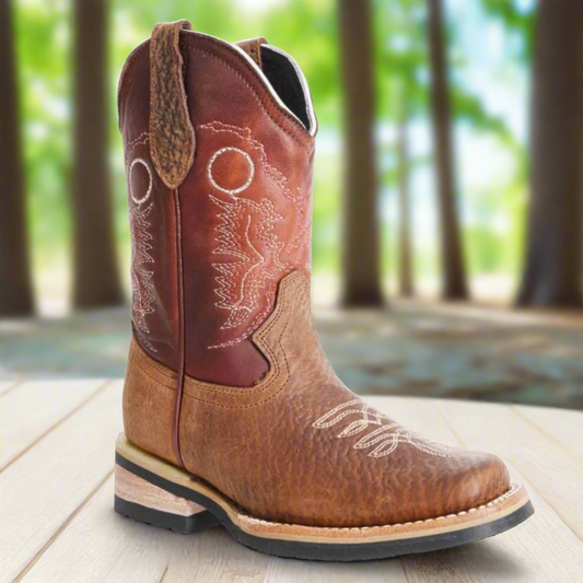 Kids Western Boots Botas vaqueras para ninos TM-WD11-0377K Brown