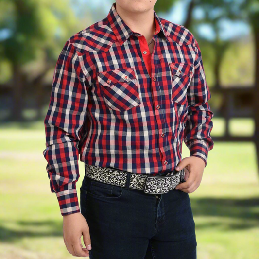 Men's Western Shirt TM-WD0941 - Camisa Vaquera para Hombres