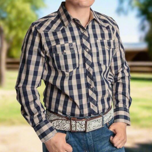 Men's Western Shirt TM-WD0942 - Camisa Vaquera para Hombres