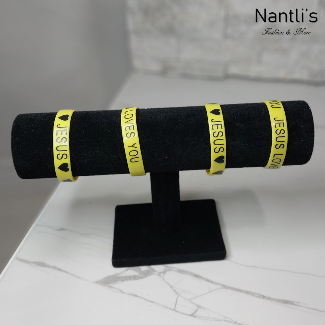 Pulseras para hombres o Mujeres Set BR0051-4 I Love Jesus Bracelets for Men or Women 4 Pieces Set