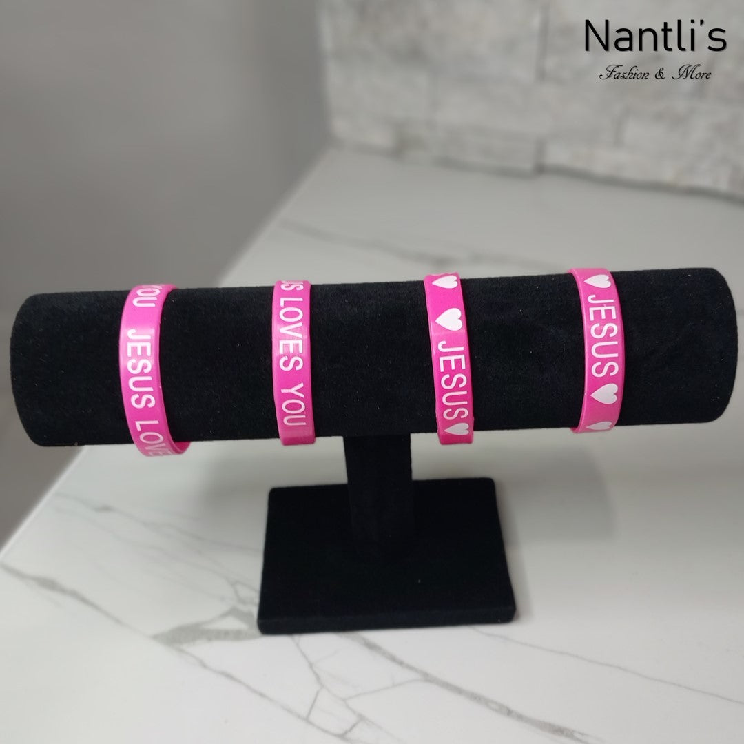 Pulseras para hombres o Mujeres Set BR0053-4 I Love Jesus Bracelets for Men or Women 4 Pieces Set