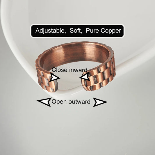 Anillo para Hombres o Mujeres Ring for Men or Women Copper Magnetic Rings 6mm Adjustable ring