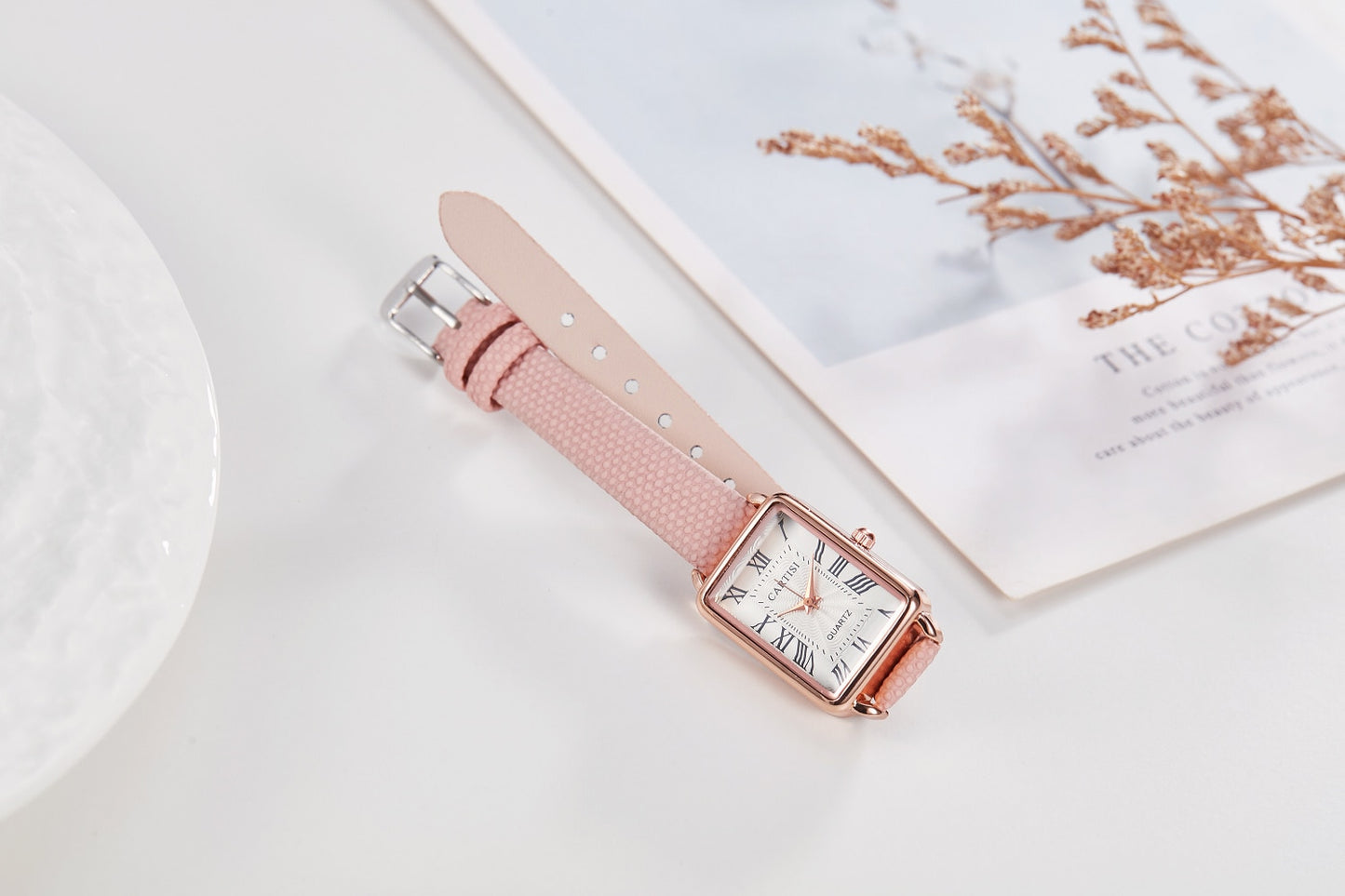 Reloj para Mujeres Fashion Designer Rectangle Dial Quartz Watch For Women's Watch Casual Leather Strap Luxury Business Wristwatch
