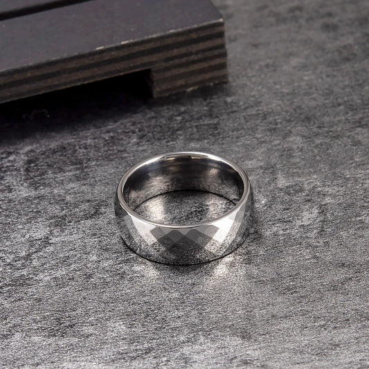 Anillo para Hombres o Mujeres Ring for Men or Women Anti-scratch Tungsten Carbide Rings 8mm Wide Finger Jewelry