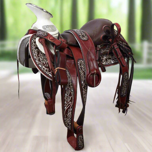 Silla de Montar a caballo para Charros - TM-WD1063-1031 Charro Horse Saddle