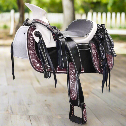 Silla de Montar a caballo para Charros - TM-WD1077-1044 Charro Horse Saddle
